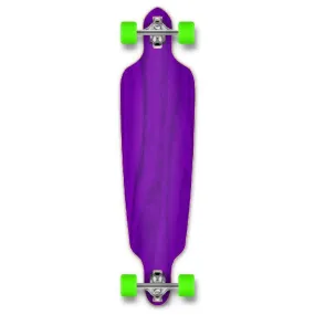 Punked Stained Purple Drop Through Blank Longboard