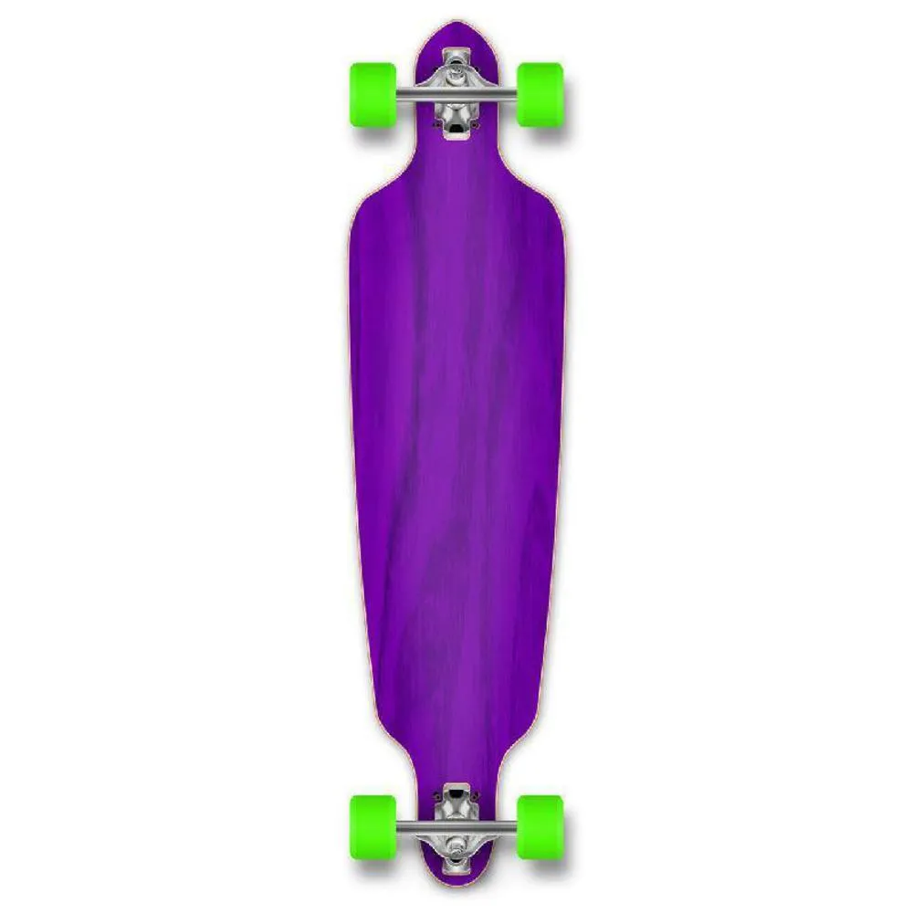 Punked Stained Purple Drop Through Blank Longboard