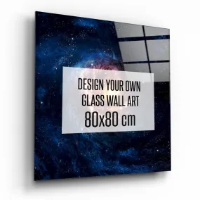 "80x80" Custom Design Glass Wall Art