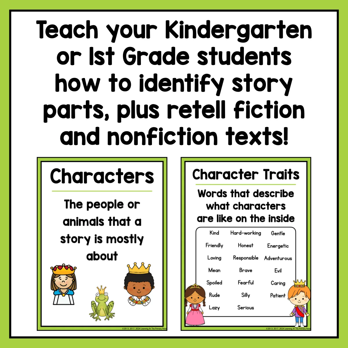 Reading Comprehension Lesson Plans for K-1 {Unit 4: Retelling & Main Idea}