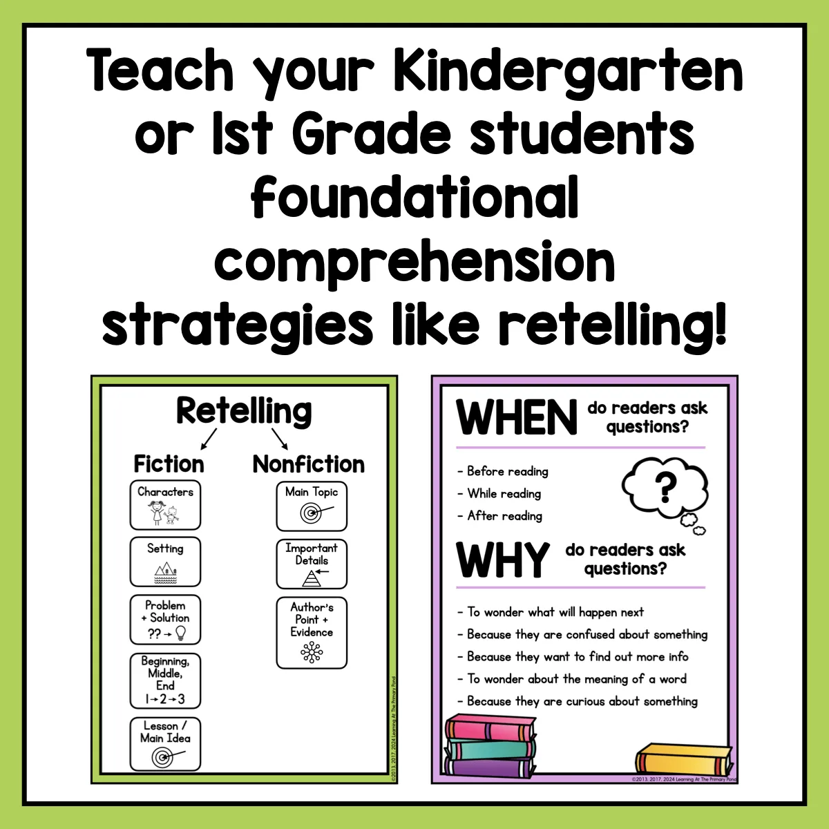 Reading Comprehension Strategies Curriculum for Kindergarten and First Grade