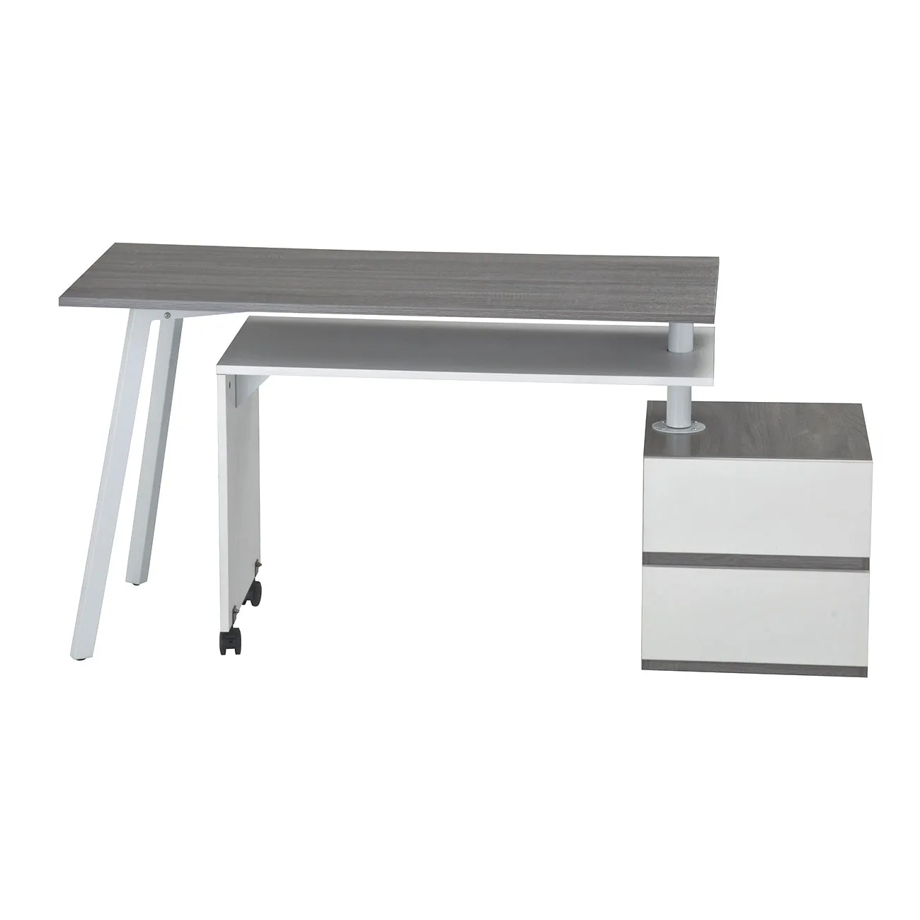 Rotating Ergo Desk - Grey