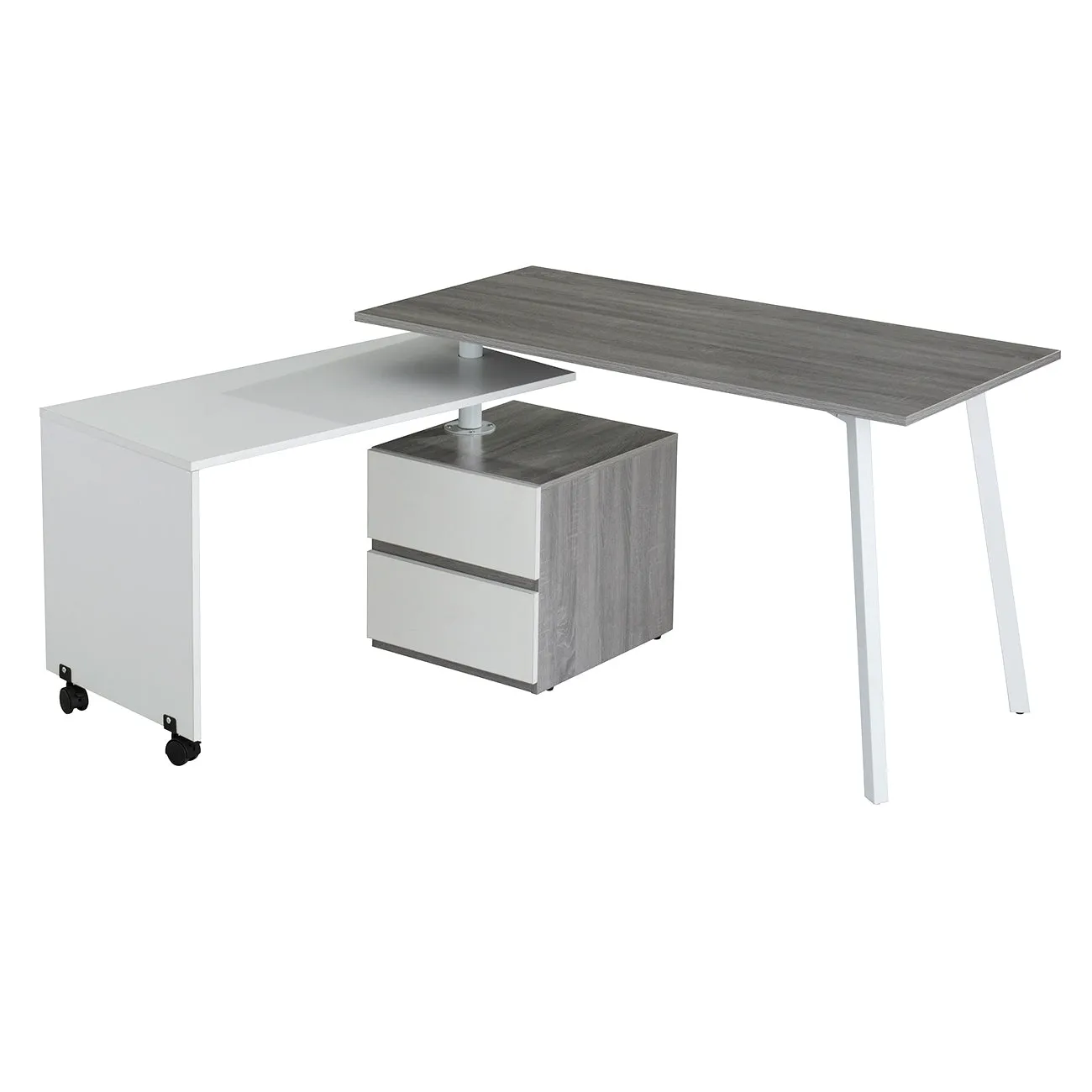 Rotating Ergo Desk - Grey