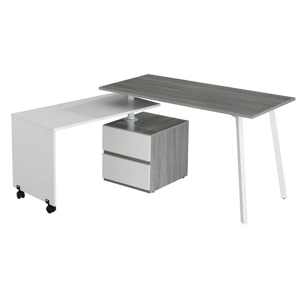 Rotating Multi-Positional Modern Desk