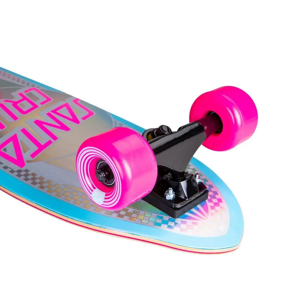 Santa Cruz Prismatic Dot Shark 28" Cruiser Longboard