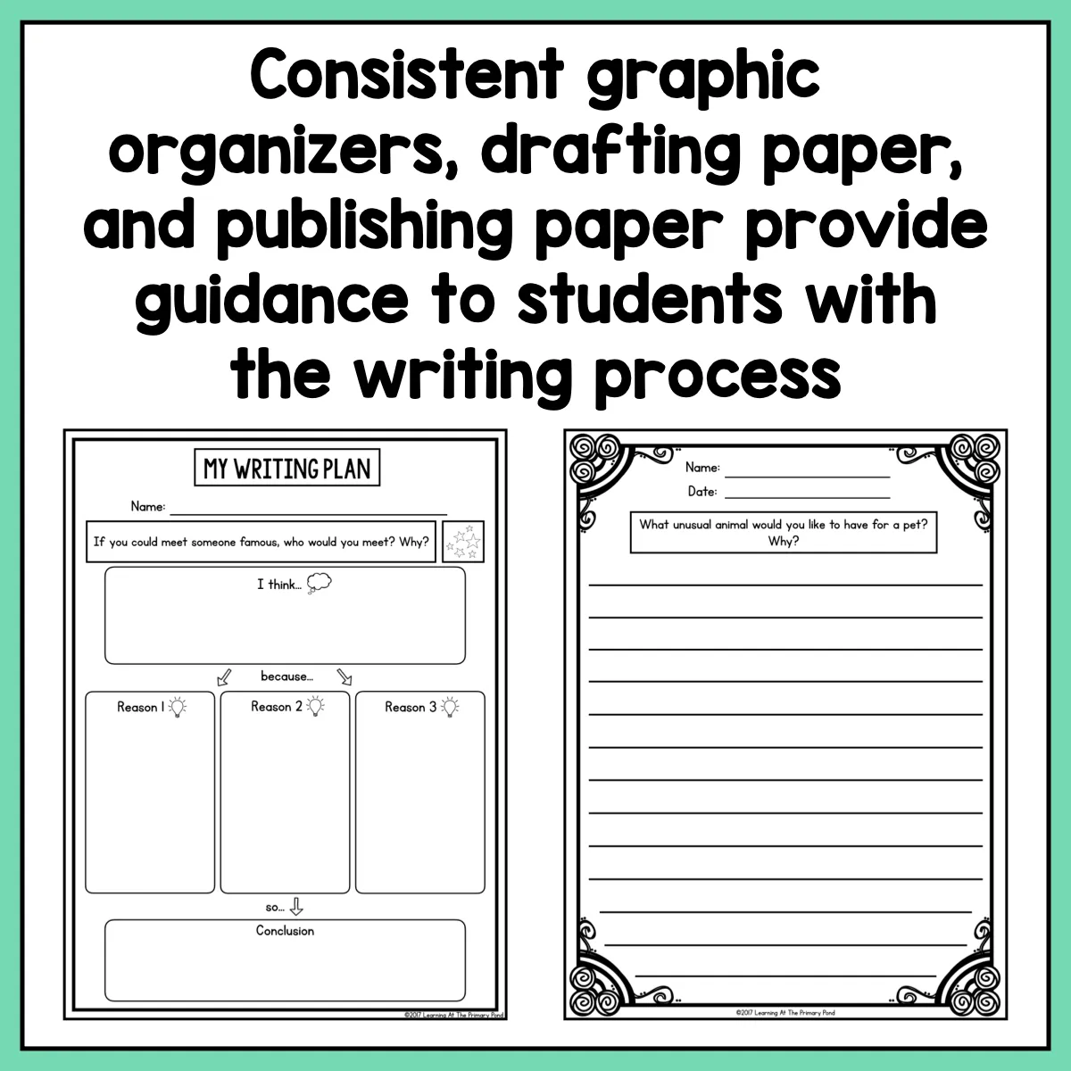 Second Grade Opinion Writing Prompts For Differentiation