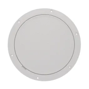 TCH Hardware 8" White Round Deck Plate Inspection Hatch - Pry Out Water Tight Lid