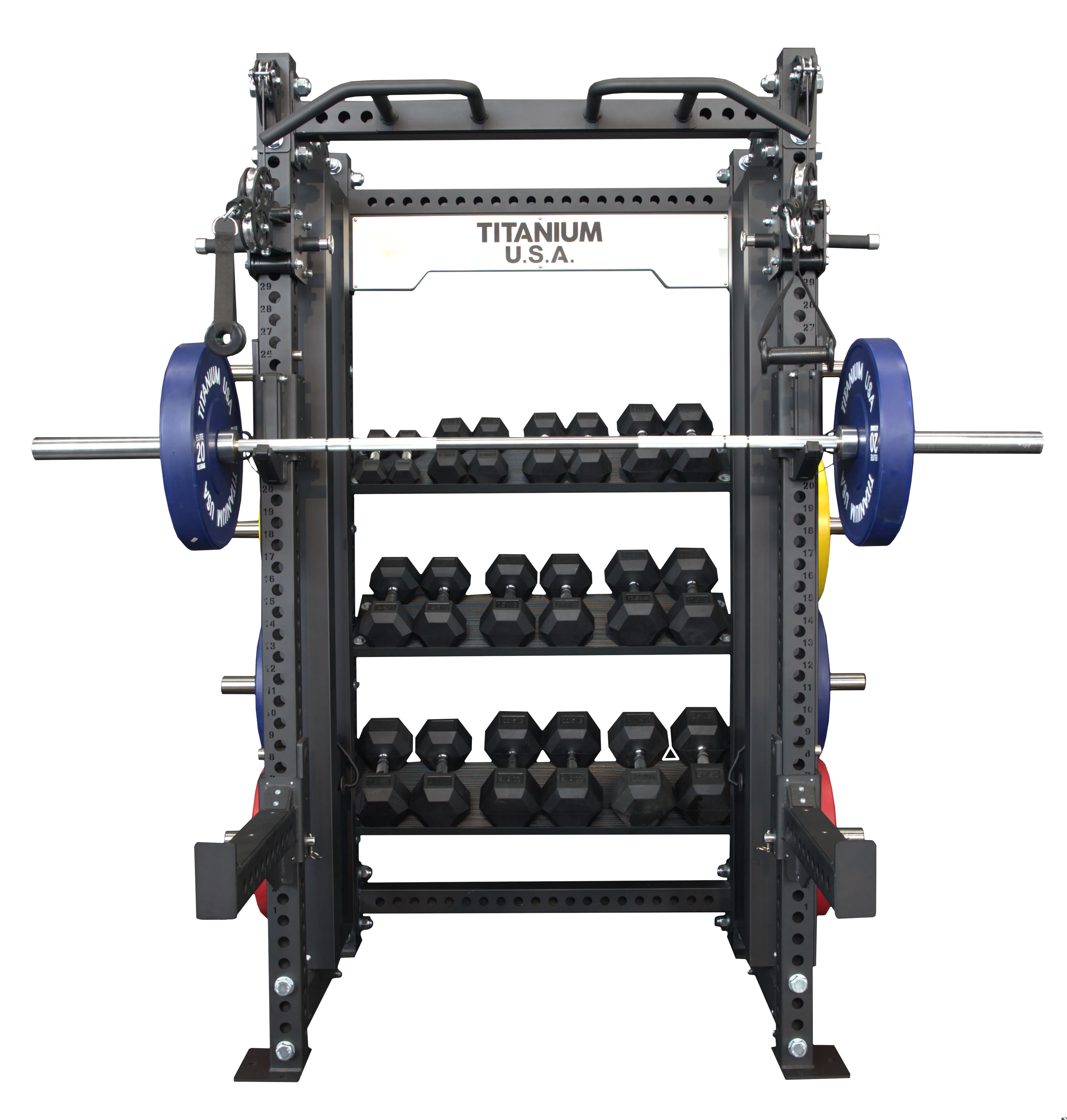 TITANIUM USA M70 MODULAR SERIES FUNCTIONAL TRAINER & SQUAT RACK