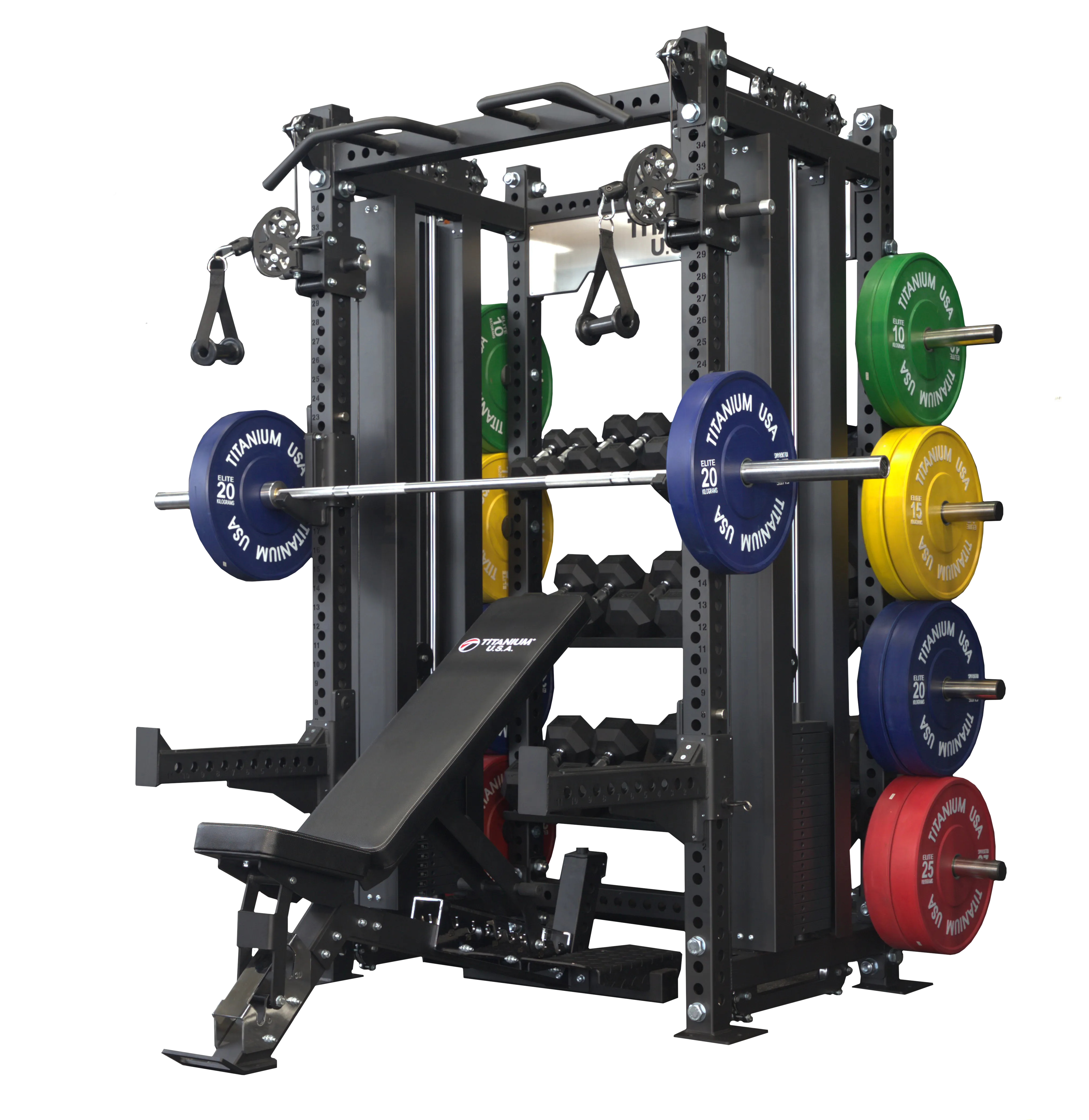 TITANIUM USA M70 MODULAR SERIES FUNCTIONAL TRAINER & SQUAT RACK