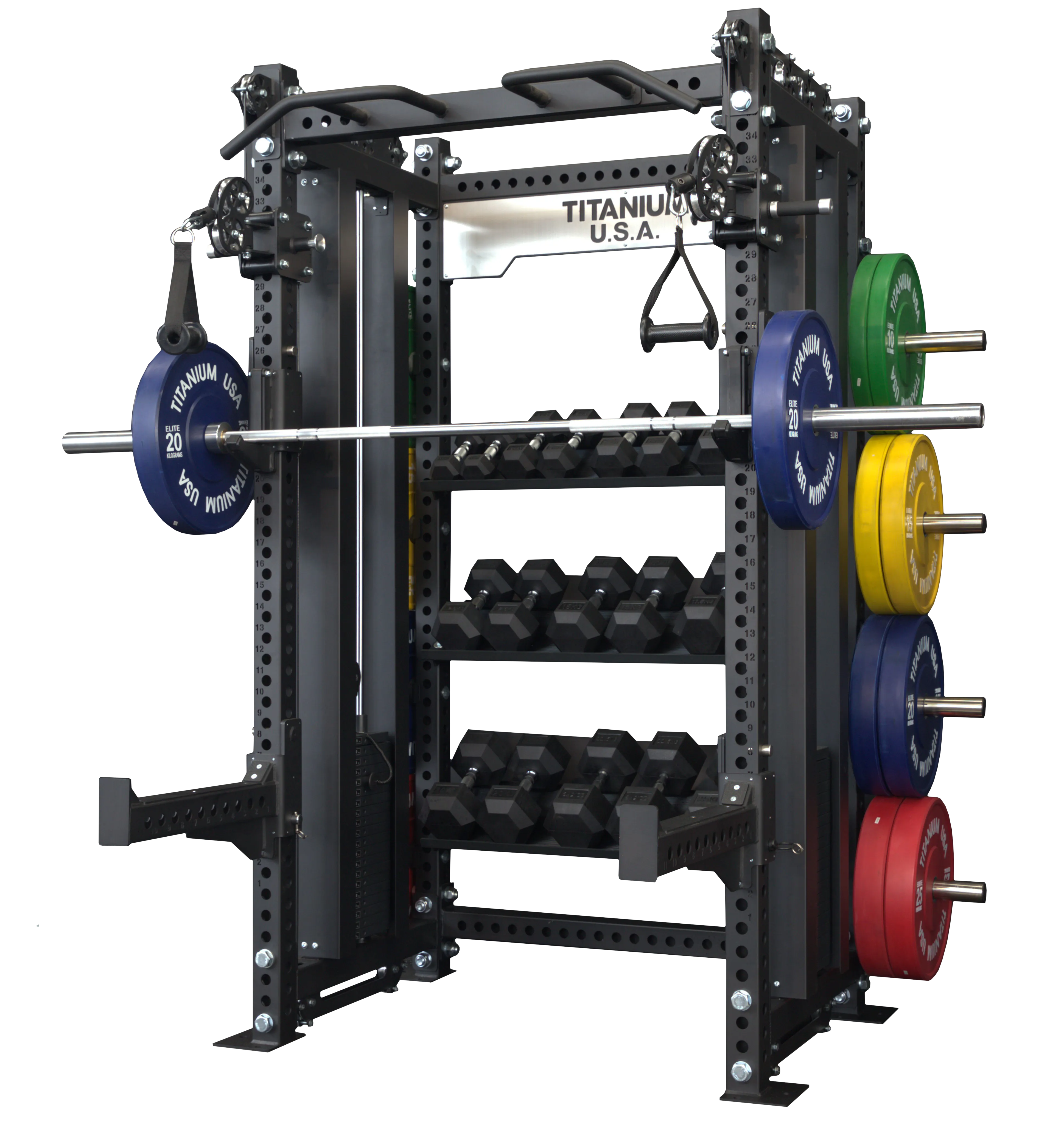 TITANIUM USA M70 MODULAR SERIES FUNCTIONAL TRAINER & SQUAT RACK