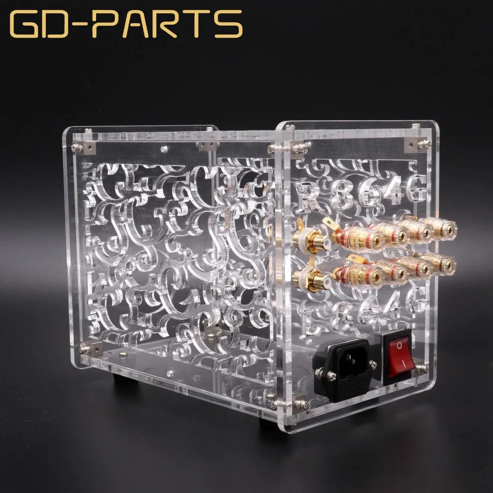 Transparent Acrylic Chassis Enclosure For FU32 Vacuum Tube Amplifier Preamplifier Case Box Vintage Hifi Audio DIY 1 Set