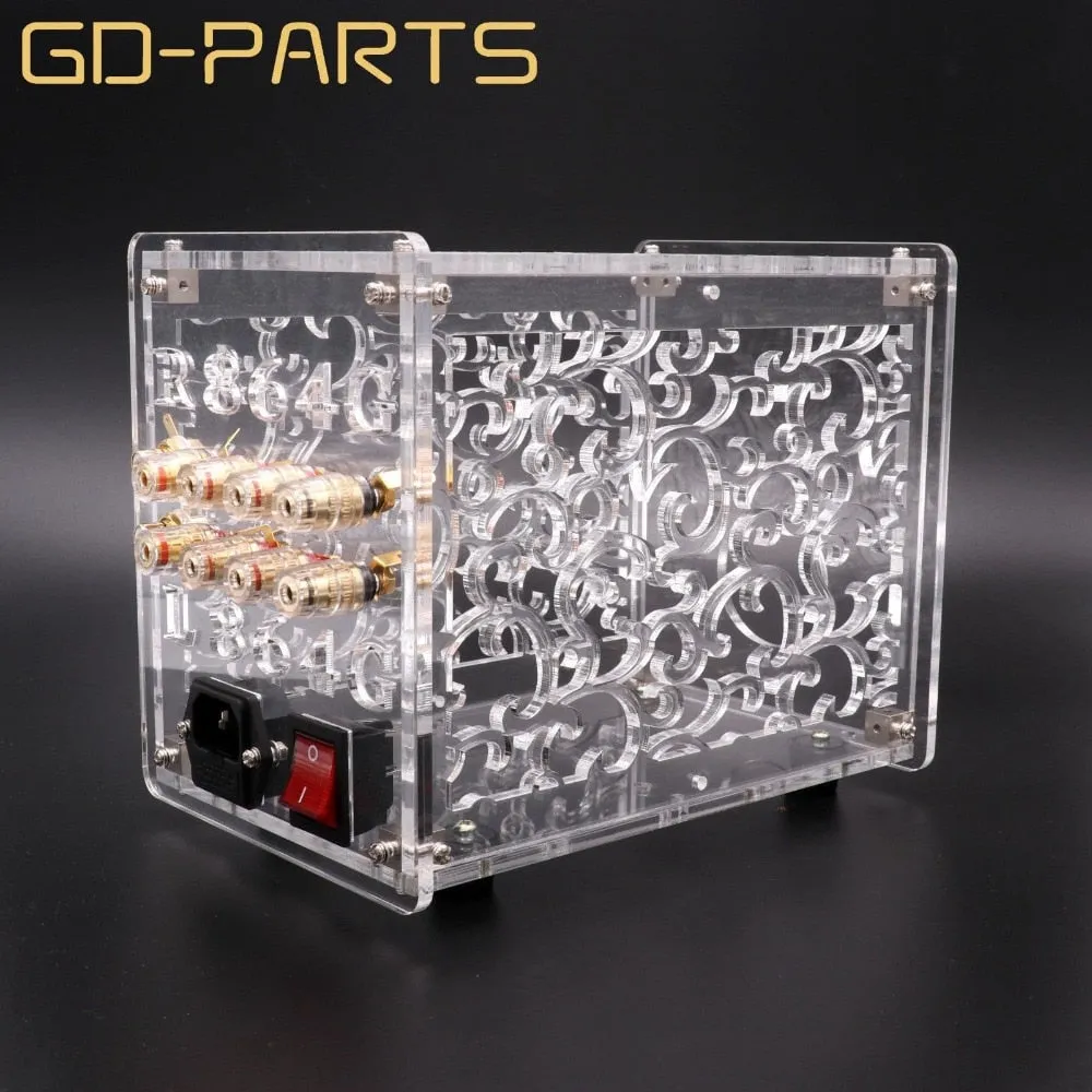 Transparent Acrylic Chassis Enclosure For FU32 Vacuum Tube Amplifier Preamplifier Case Box Vintage Hifi Audio DIY 1 Set