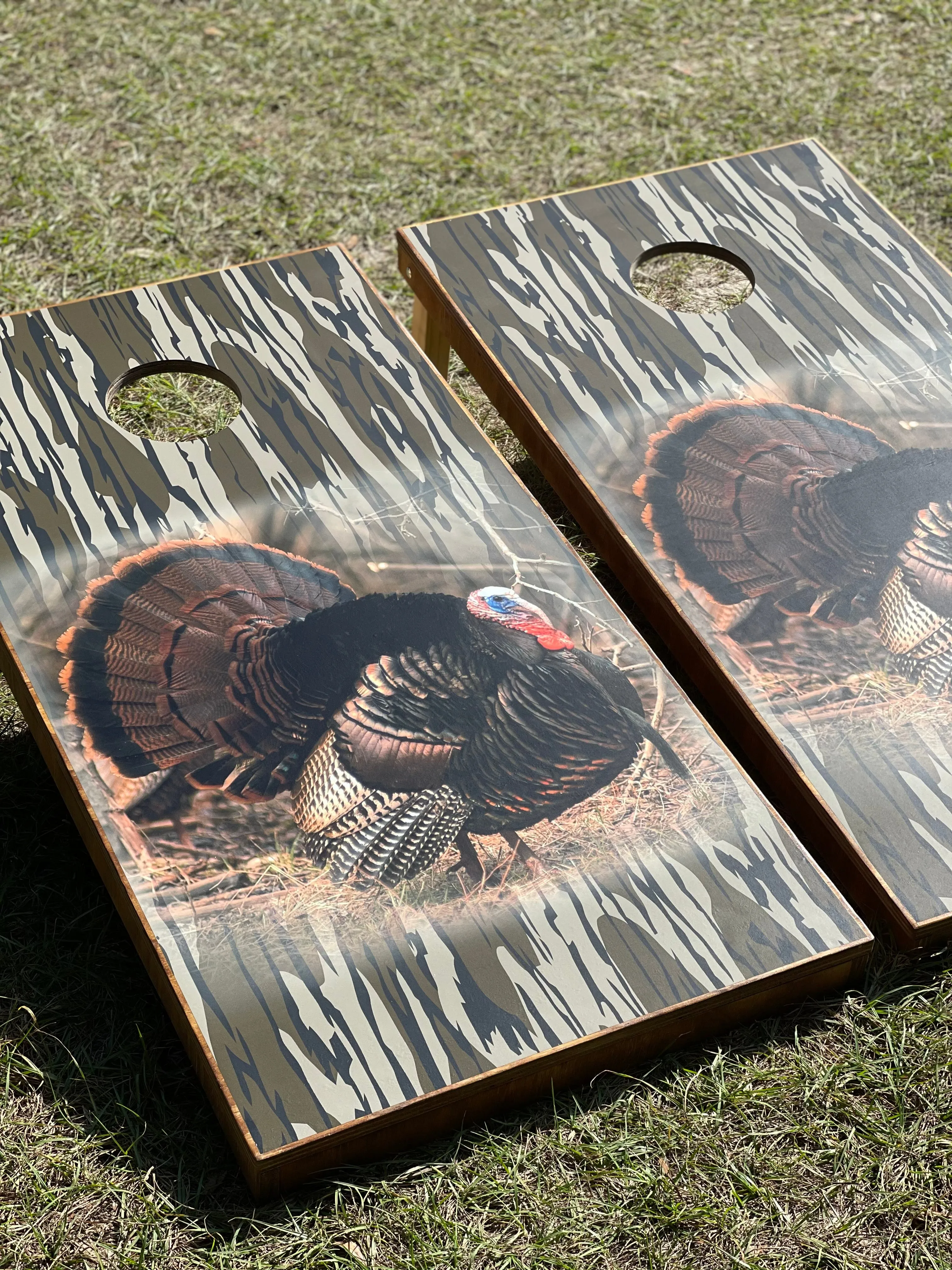 Turkey Bottomland Camo Cornhole Set With Bean Bags