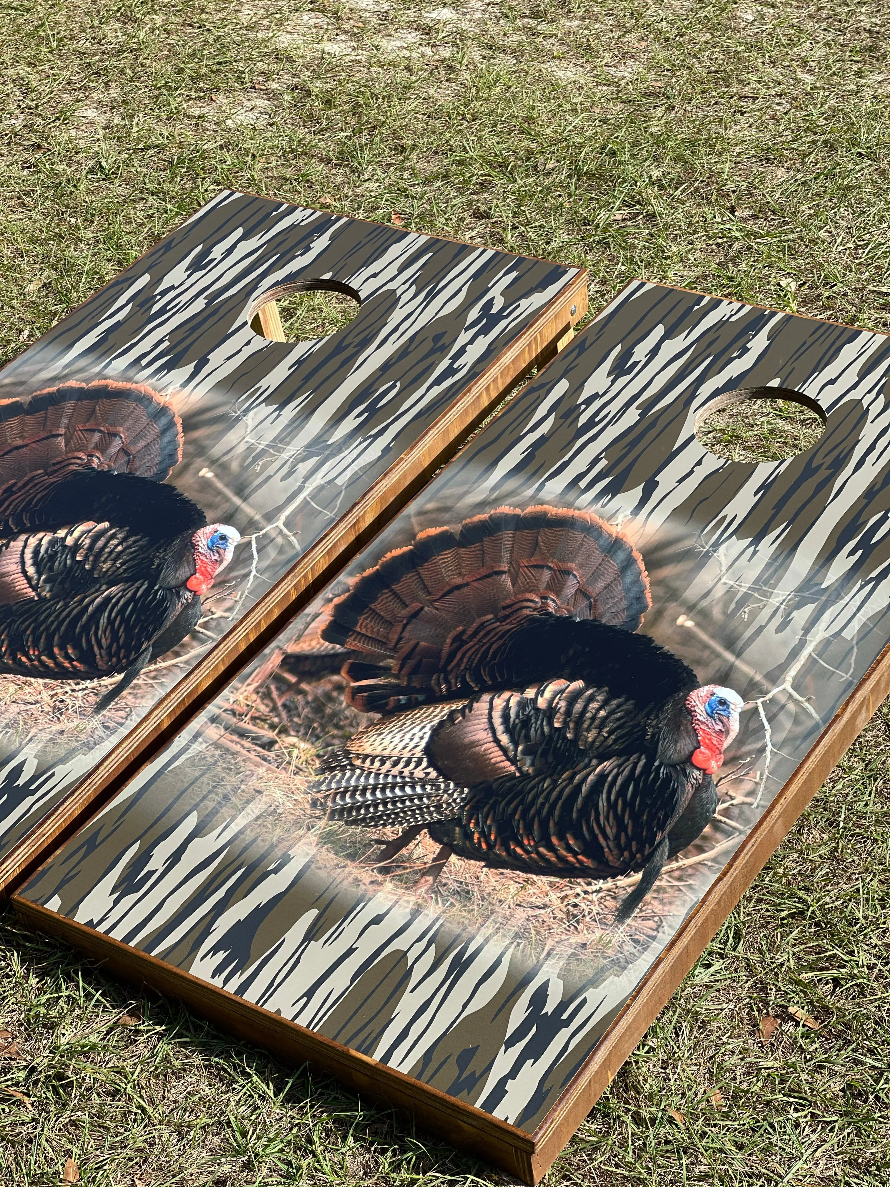 Turkey Bottomland Camo Cornhole Set With Bean Bags