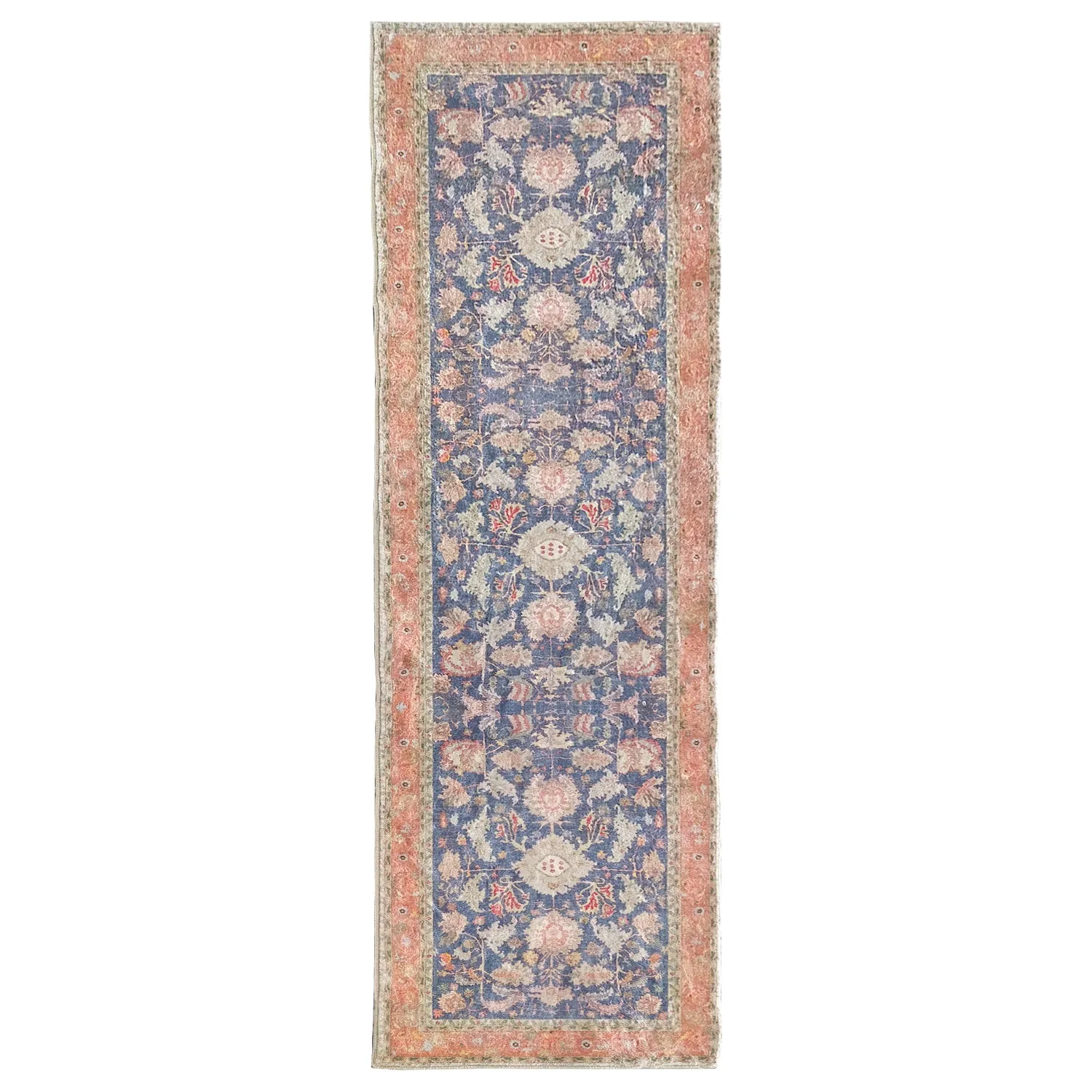 Vama Blue Machine Washable Area Rug