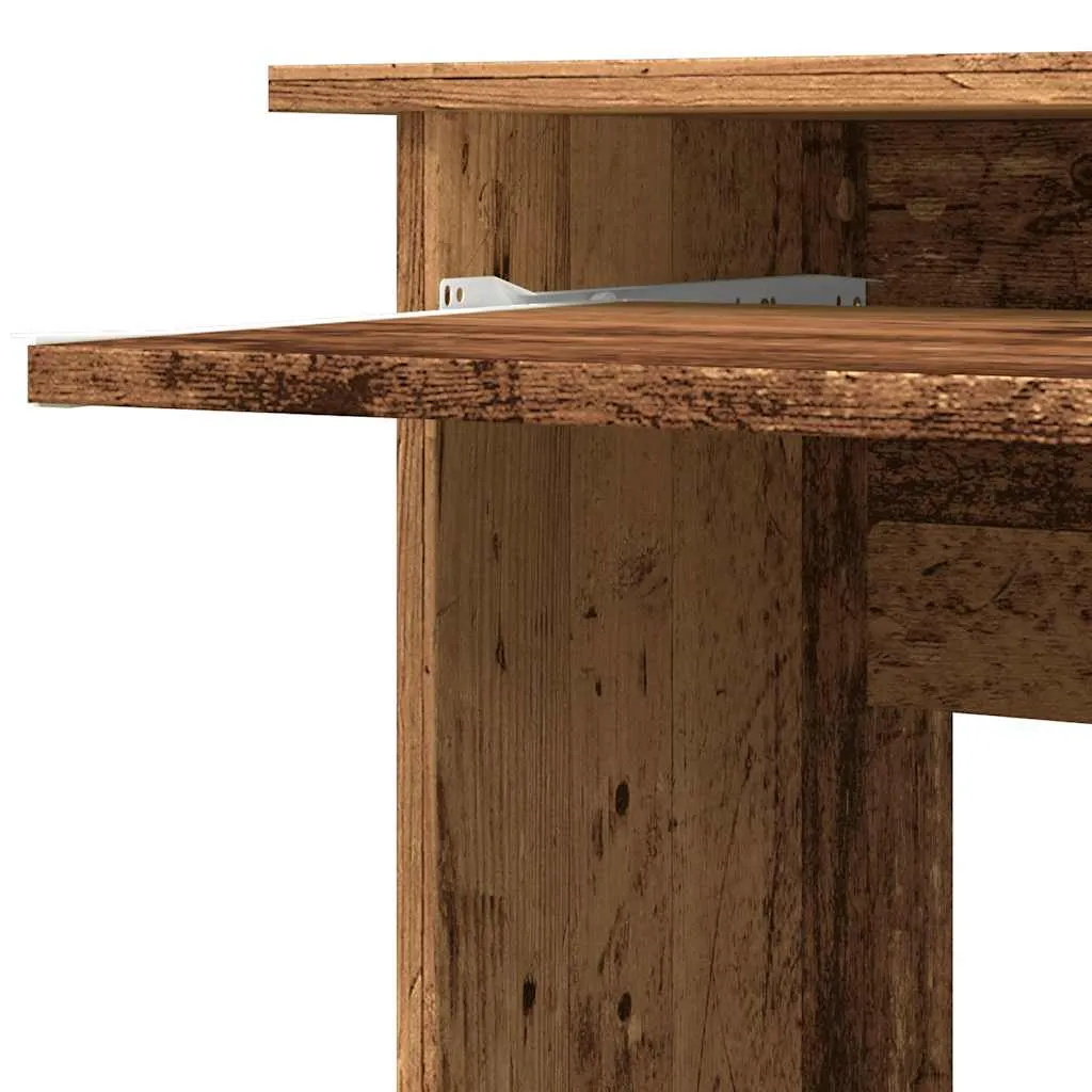 vidaXL Corner Desk Old Wood 120x140x75 cm Engineered Wood