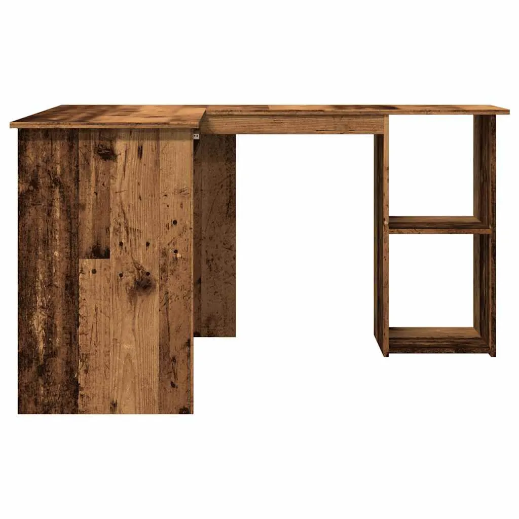 vidaXL Corner Desk Old Wood 120x140x75 cm Engineered Wood