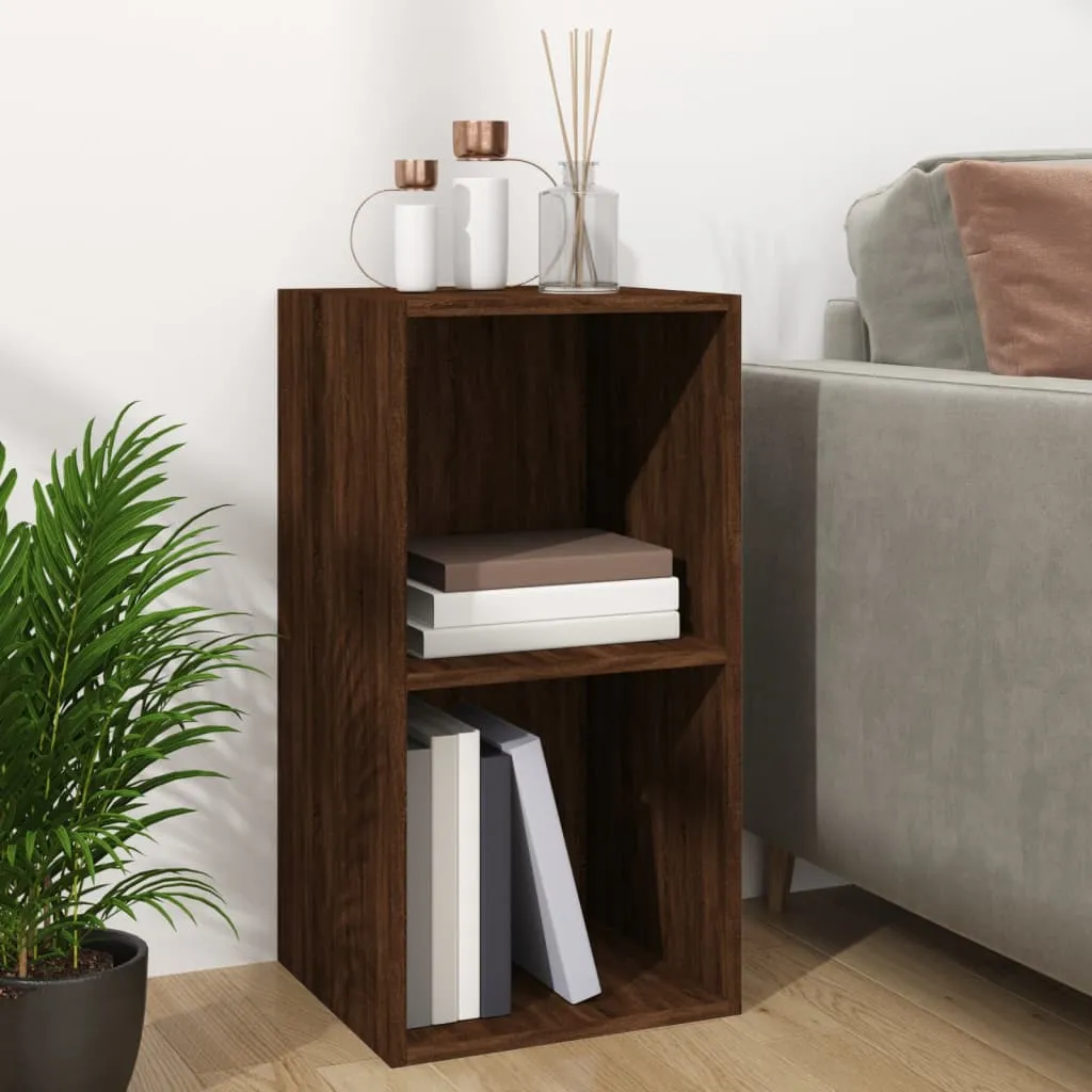 vidaXL Vinyl Storage Box Brown Oak 71x34x36 cm Engineered Wood