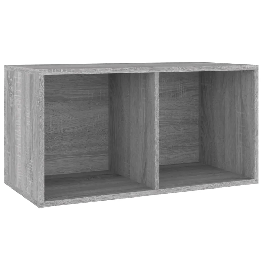 vidaXL Vinyl Storage Box Grey Sonoma 71x34x36 cm Engineered Wood