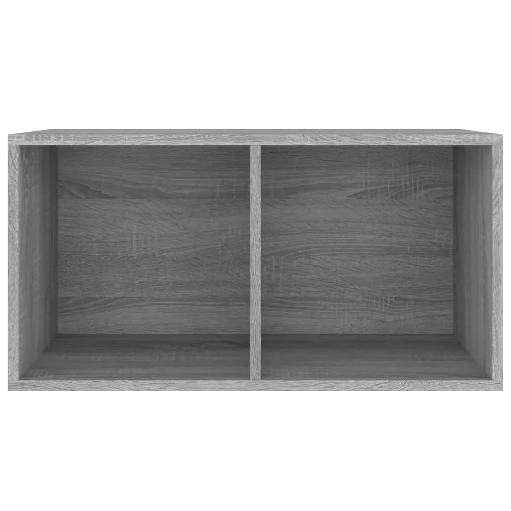 vidaXL Vinyl Storage Box Grey Sonoma 71x34x36 cm Engineered Wood