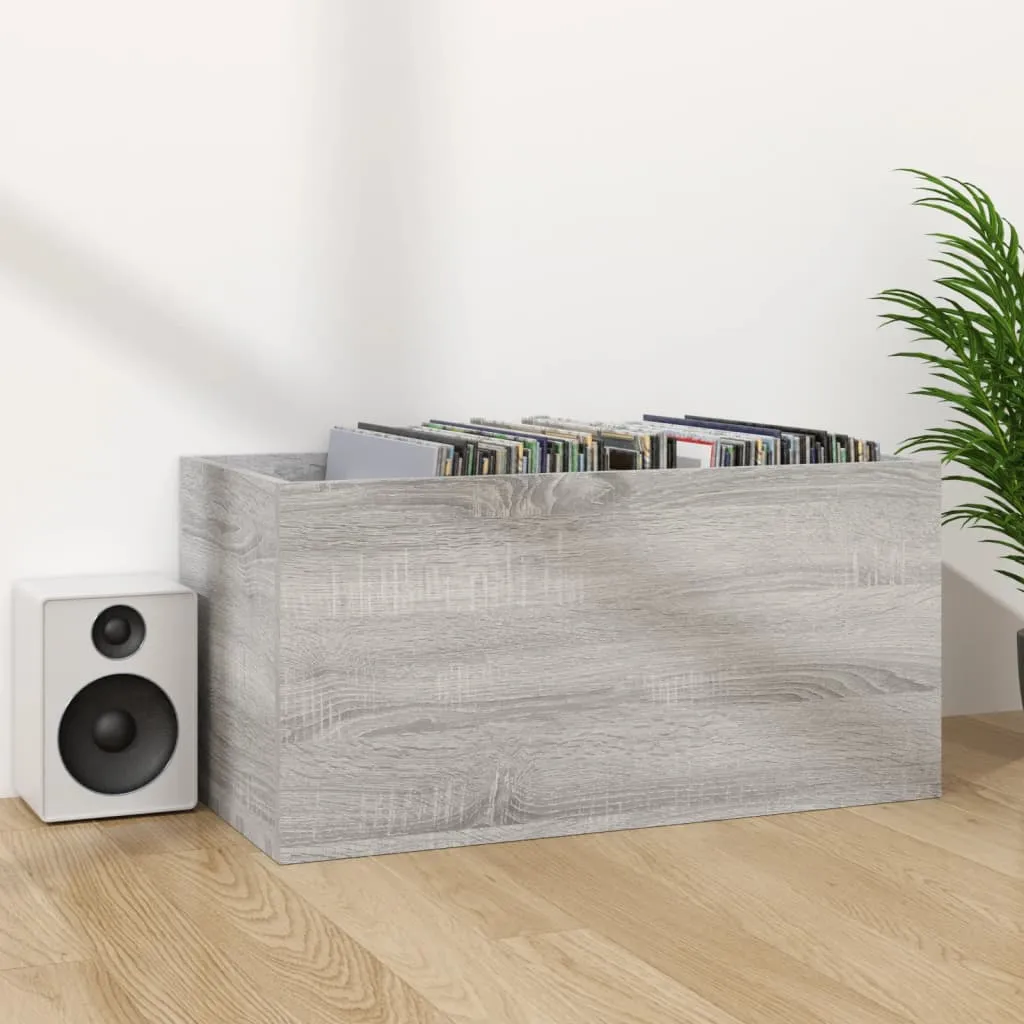 vidaXL Vinyl Storage Box Grey Sonoma 71x34x36 cm Engineered Wood