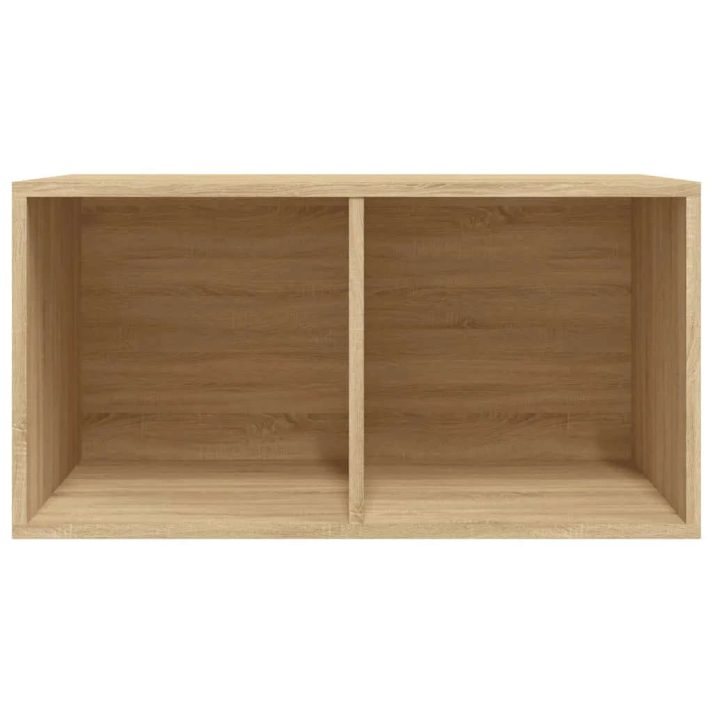 vidaXL Vinyl Storage Box Sonoma Oak 71x34x36 cm Engineered Wood