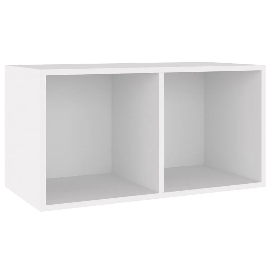 vidaXL Vinyl Storage Box White 71x34x36 cm Engineered Wood