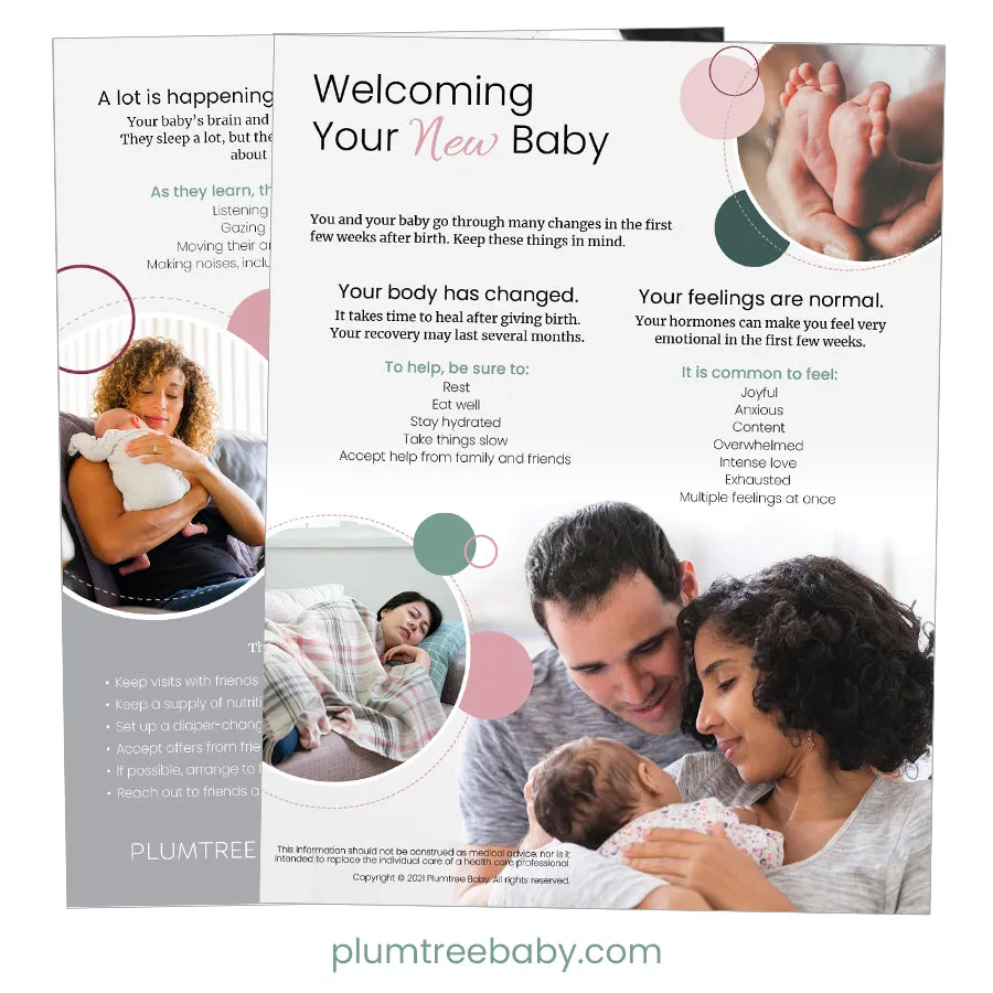 Welcoming Your New Baby Handouts - Pack of 50