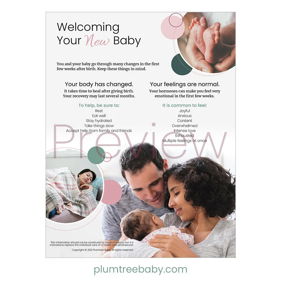 Welcoming Your New Baby Handouts - Pack of 50