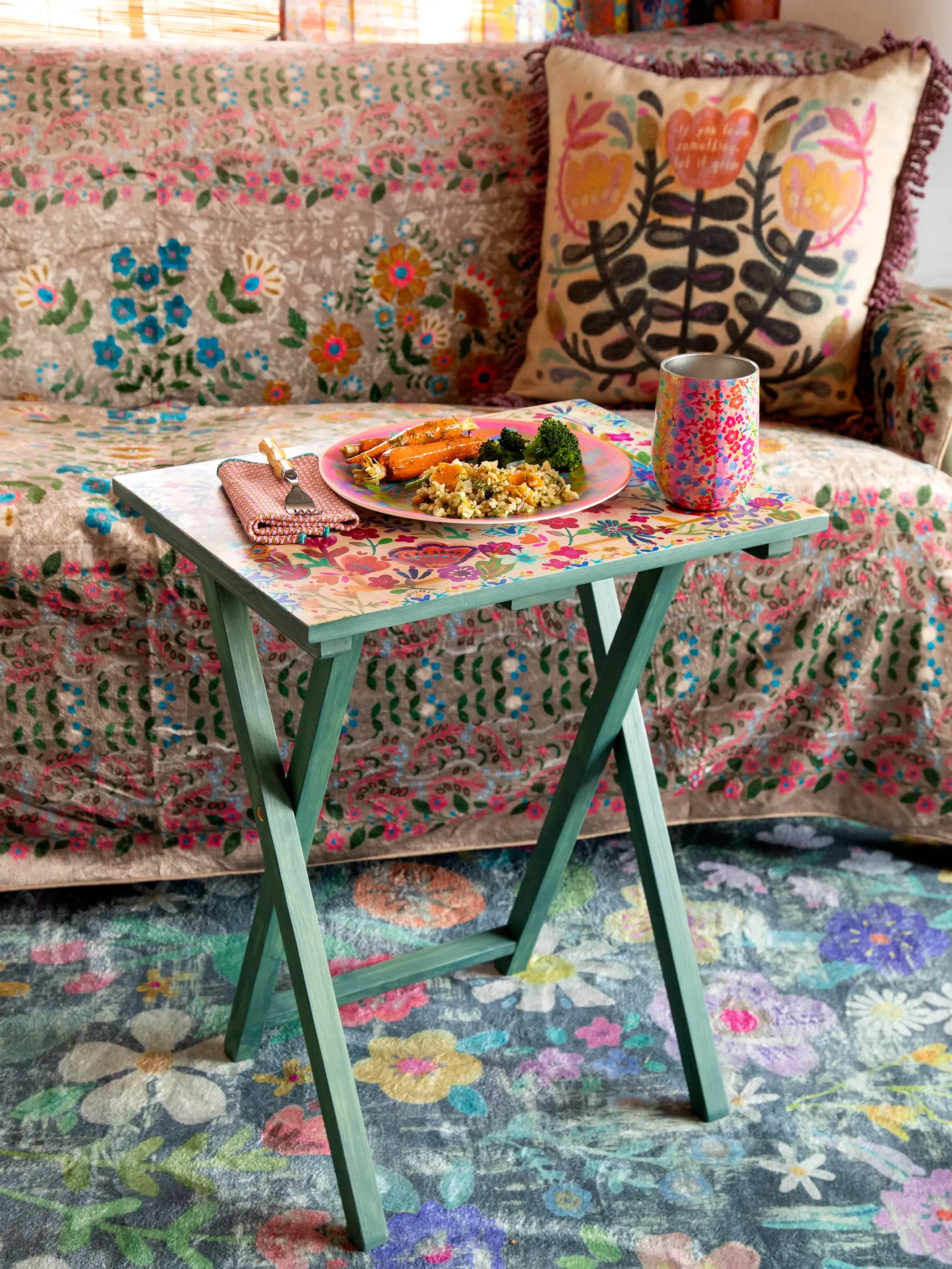 Wooden TV Tray Table - Enjoy The Little Things