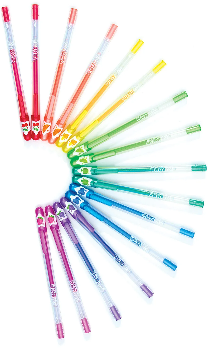 Yummy Yummy Scented Colored Glitter Gel Pens 2.0 - Set of 12