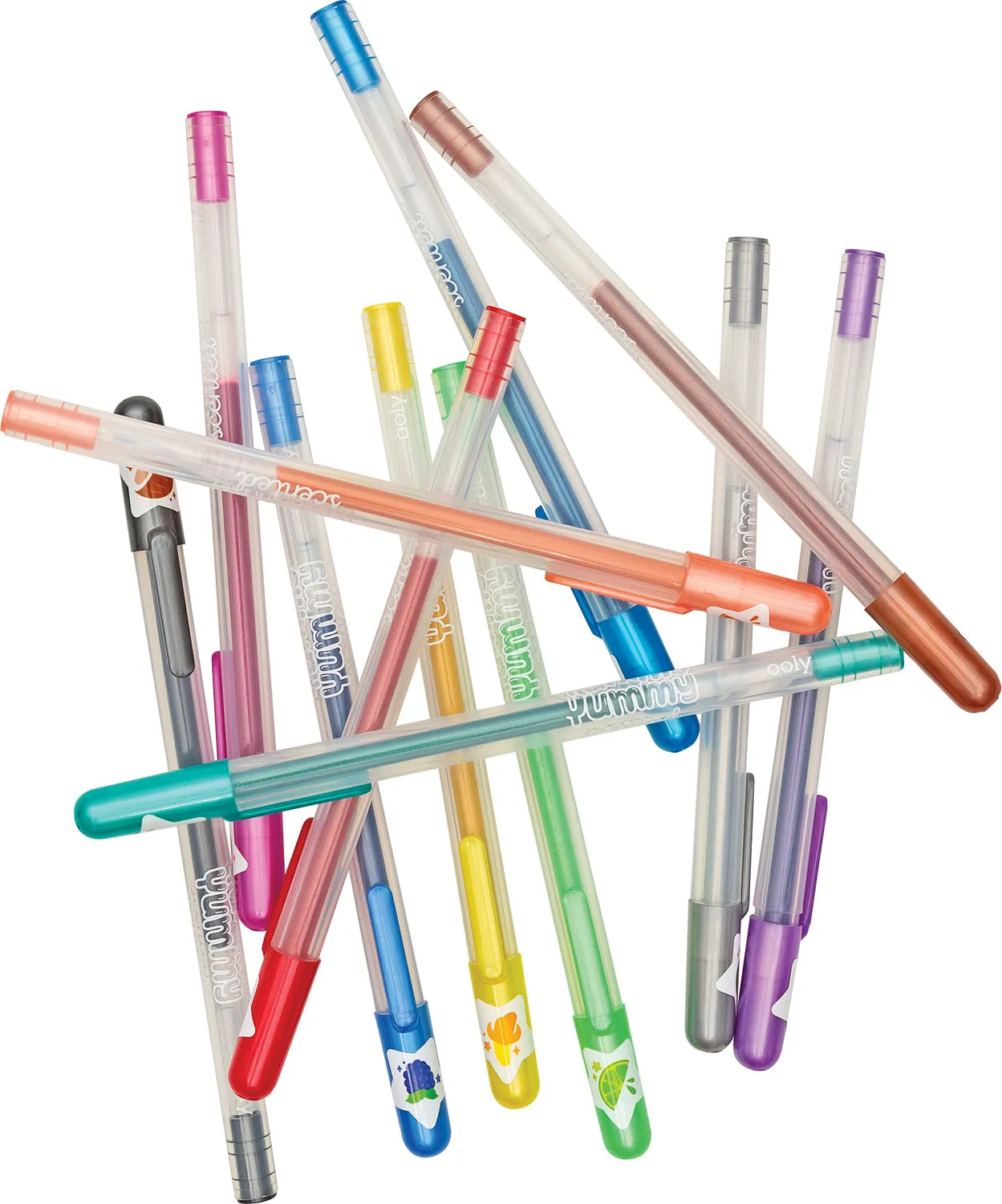 Yummy Yummy Scented Colored Glitter Gel Pens 2.0 - Set of 12