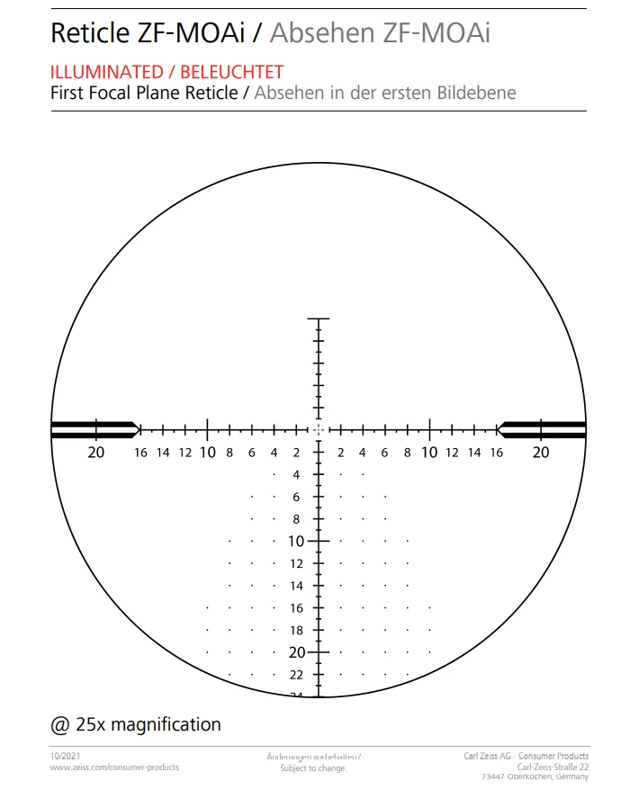 Zeiss LRP S5 318-50 (MOA) - ZF-MOAi Reticle