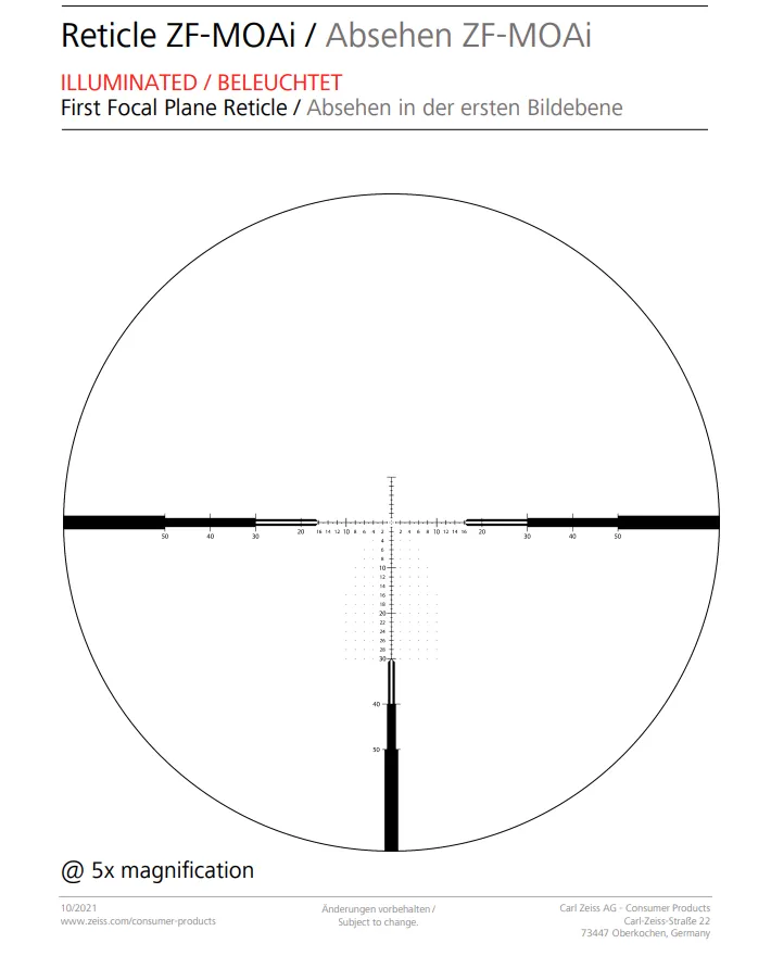 Zeiss LRP S5 318-50 (MOA) - ZF-MOAi Reticle